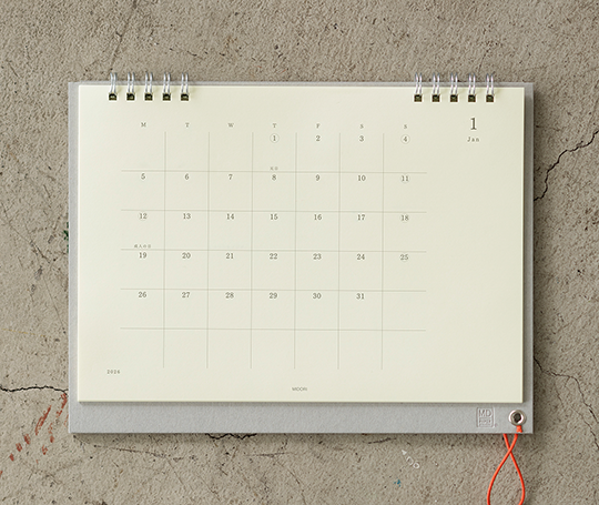 MD Paper calendrier de bureau mensuel 2026