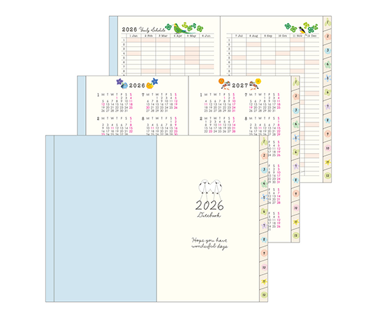 Midori - Agenda 2026 mensuel de poche - Oiseaux