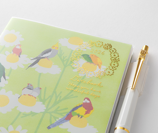 Midori - Agenda 2026 A6 - Oiseaux