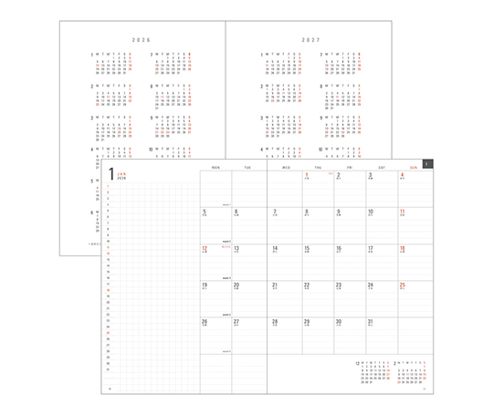 Midori - Recharge Agenda Flatdiary  2026