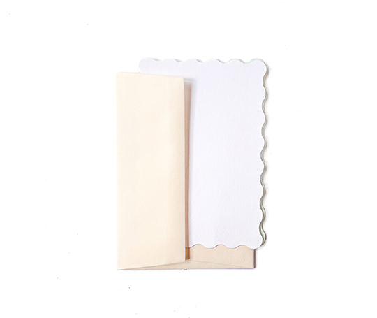 Carton A6 festonné - Pristine White