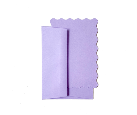 Carton A6 festonné - Lavender