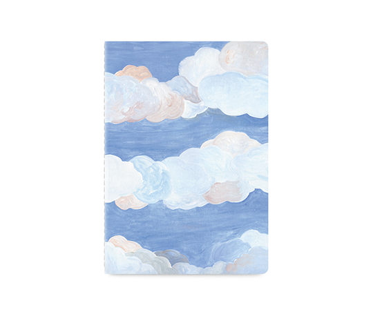 Carnet cousu - Nuages