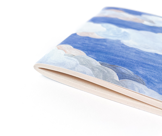 Carnet cousu - Nuages