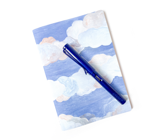 Carnet cousu - Nuages
