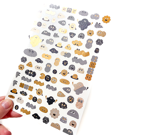 Midori - autocollants camouflage Yuru Log  - Mini monster