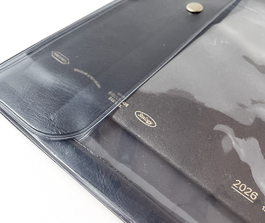 Pochette Nähe A5 - gris transparent