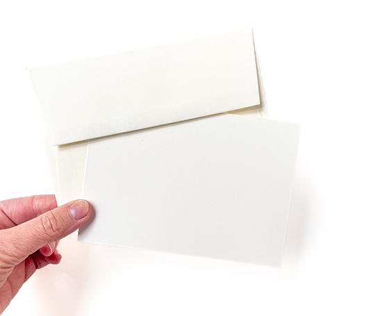 Carton A6 - Lessebo 440G ivoire et blanc