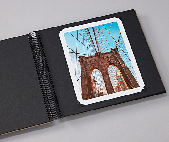Album photo à spirales Medium - Noir