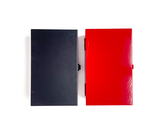 Boîte en métal - Rouge