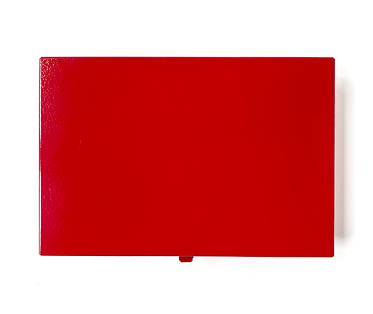 Boîte en métal - Rouge