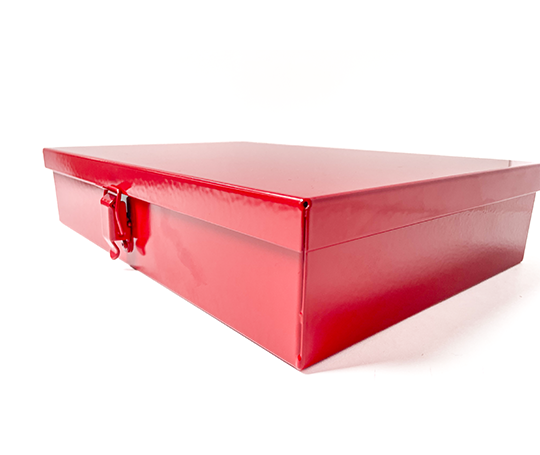 Boîte en métal - Rouge