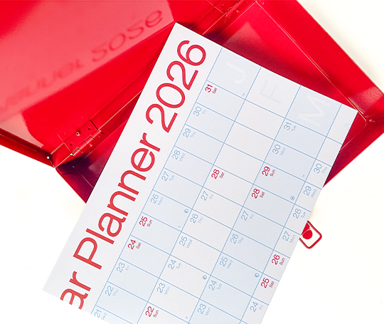 Boîte en métal - Rouge