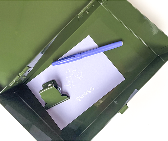 Boîte en métal - Olive