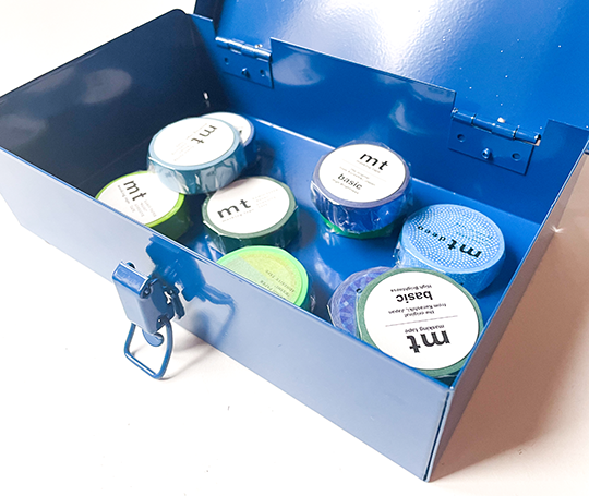 Boîte en métal - Bleu