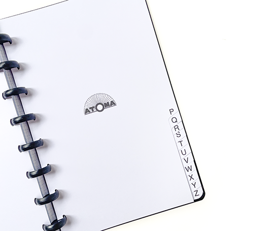 Atoma - Répertoire A5 - Noir