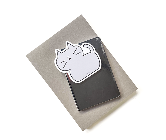 Bloc-notes Chat gris