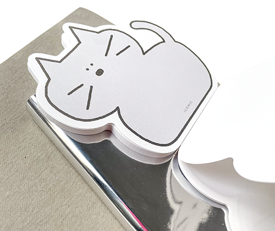 Bloc-notes Chat gris