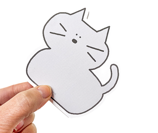 Bloc-notes Chat gris