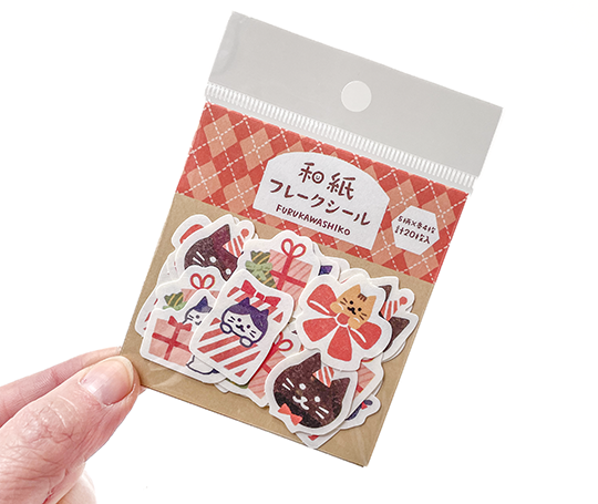 Autocollants "flake" - Chats & cadeaux