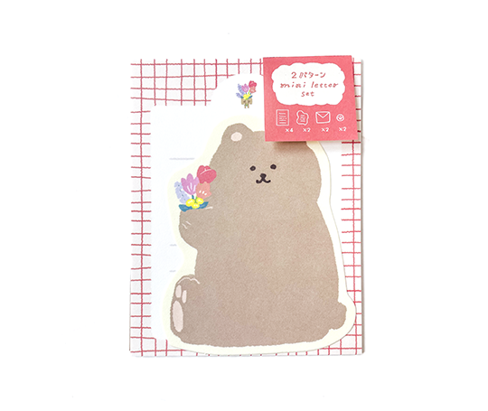 Petit set de papier à lettres - Ours