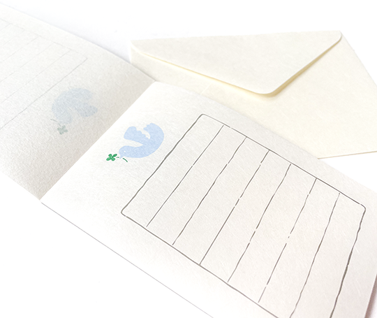 Mini set de papier à lettres - Colombe