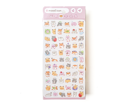 Planche d'autocollants #mood icon - Hamsters