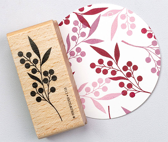 Cachet - Grande branche à baies