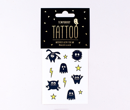 Mini tatouages éphémères - Petits monstres