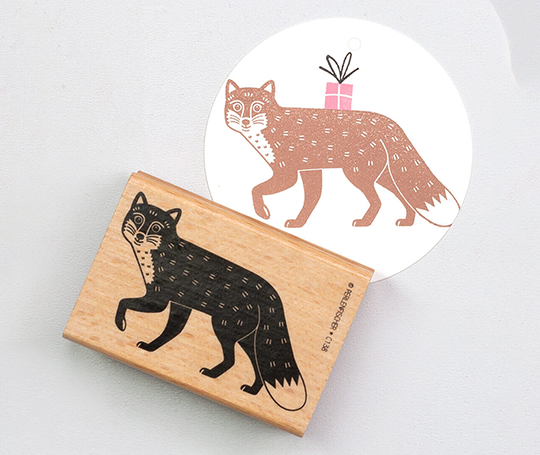 Cachet - Renard qui marche