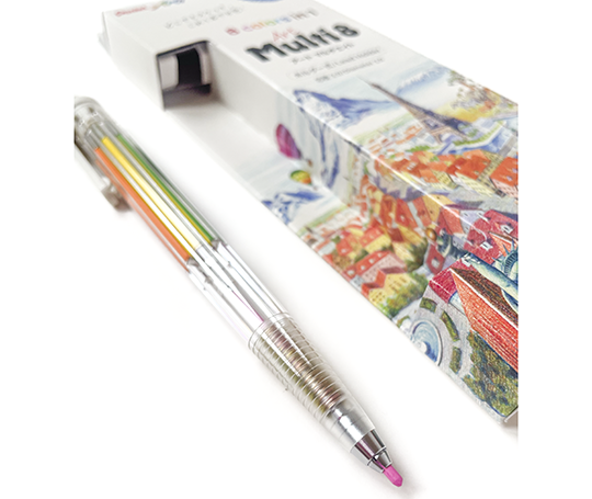 Multi8 - porte-mine à 8 couleurs en 1