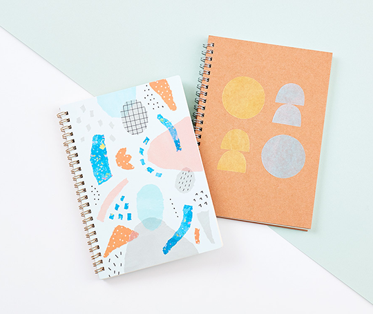 Bloc de feuilles autocollantes de papier washi - Plain colors