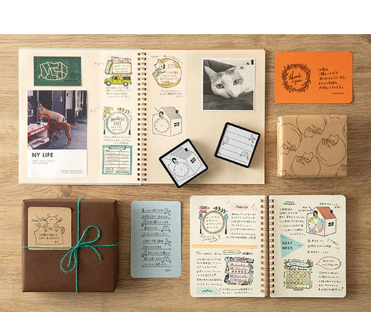 Midori - Cachet pré-encré Chat