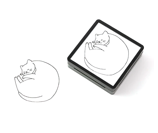 Midori - Cachet pré-encré Chat