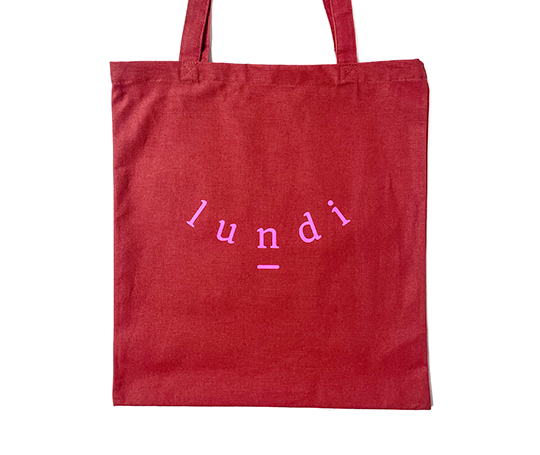 Tote bag Lundi 2025 - Rouille
