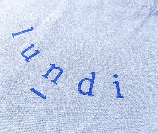 Tote bag Lundi 2025 - Bleu ciel