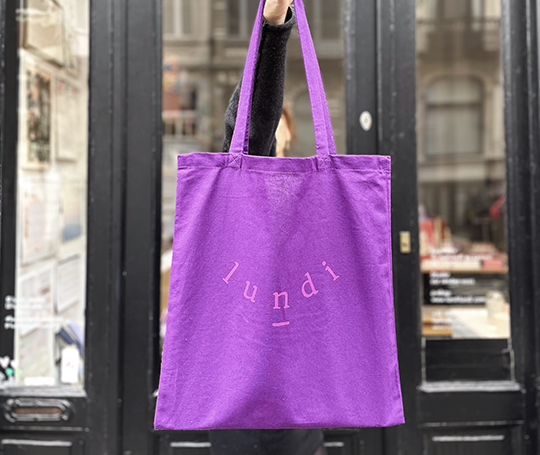 Tote bag Lundi 2025 - Violet