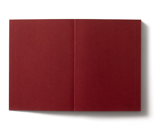 Carnet cousu main Martina à couverture gaufrée - Cherry