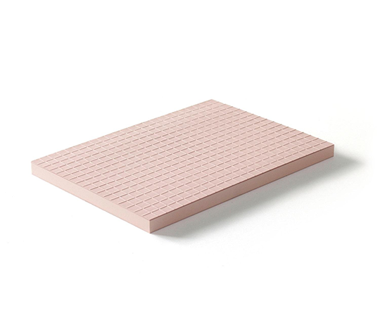 Carnet cousu main Martina à couverture gaufrée - Pink