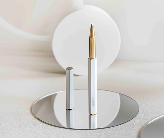 Ystudio roller en laiton - Blanc