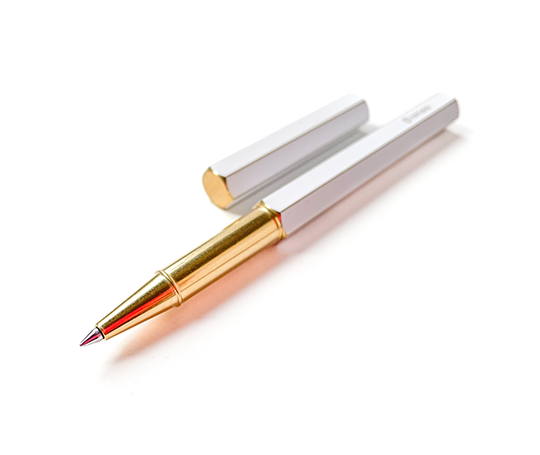 Ystudio roller en laiton - Blanc