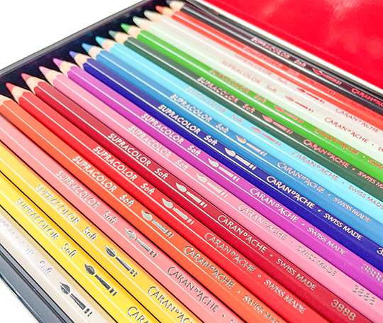 Caran d'Ache - Boîte Ed. spéciale 18 crayons Supracolor Aquarellables