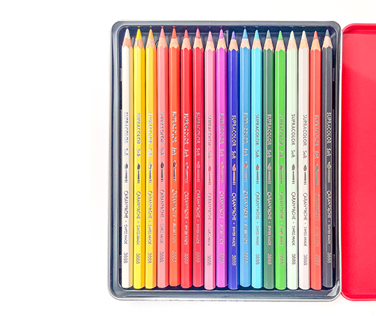 Caran d'Ache - Boîte Ed. spéciale 18 crayons Supracolor Aquarellables