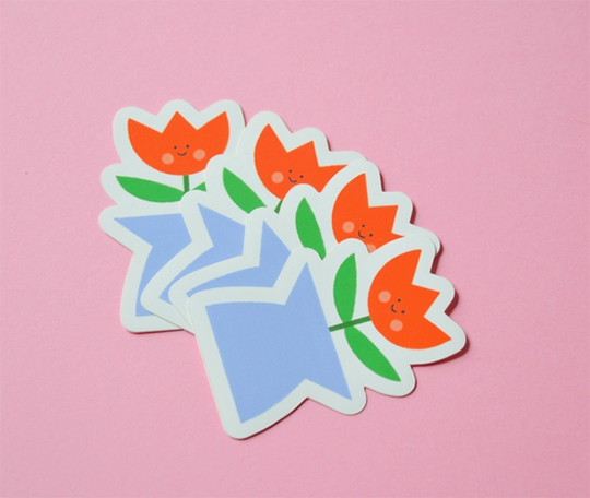 Autocollant Tulipe