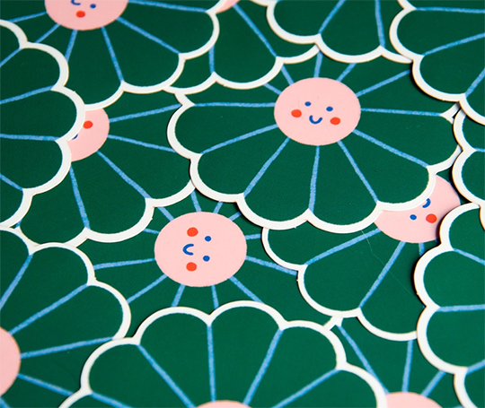 Autocollant Fleur