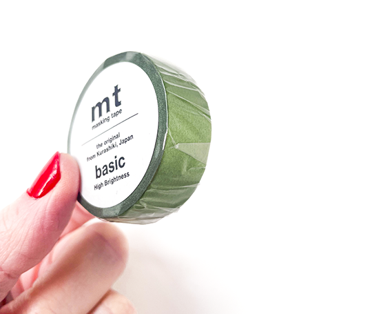 MT uni - washi tape Metallic vert clair