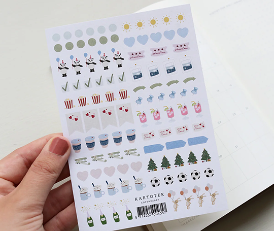 Planche d'autocollants - Mini Calendar II