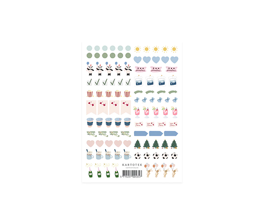 Planche d'autocollants - Mini Calendar II