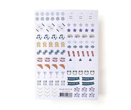 Planche d'autocollants - Mini Calendar I