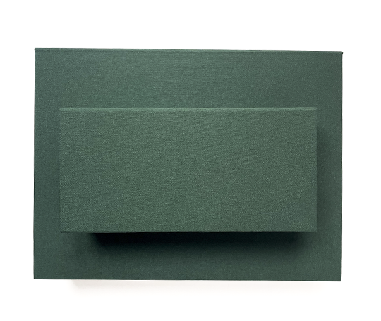 Boîte livre toilée - vert sapin